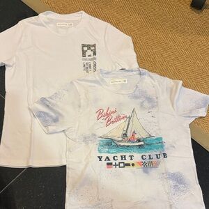 Abercrombie Kids  Graphic Tees - White and Blue
